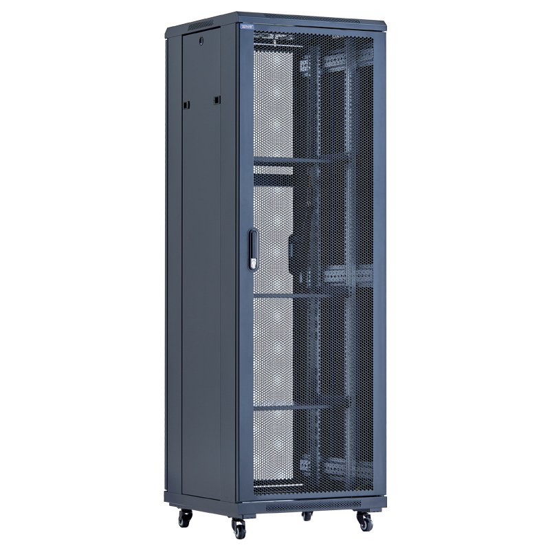 Tall rack cabinet with access doors