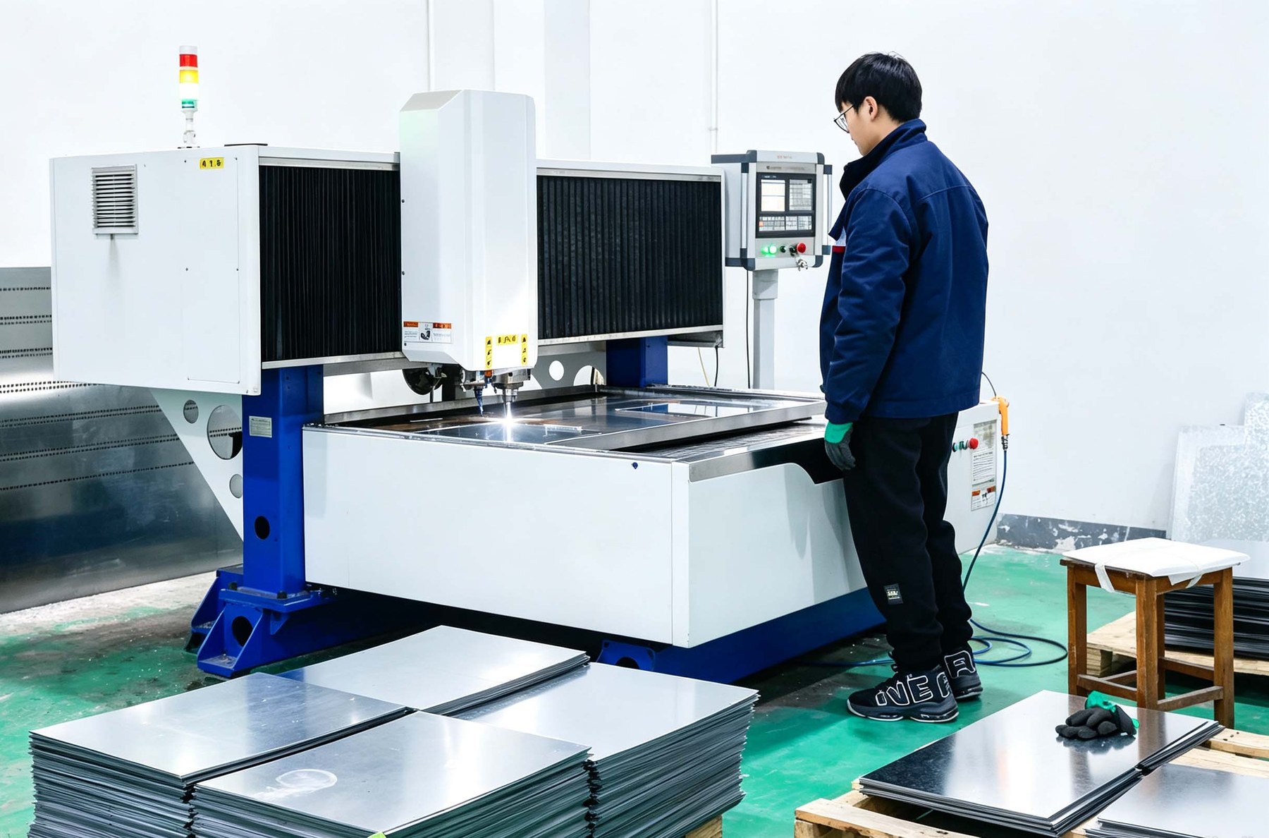 Drilling and countersinking machining center