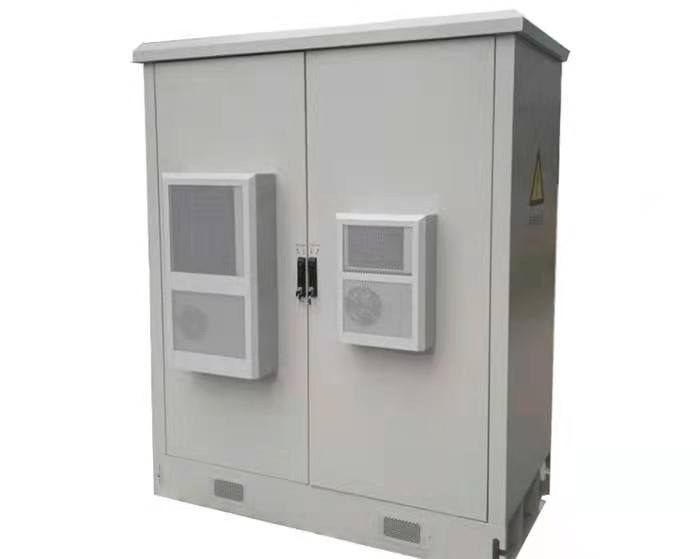 Sheet metal equipment cabinet with ventilation panels
