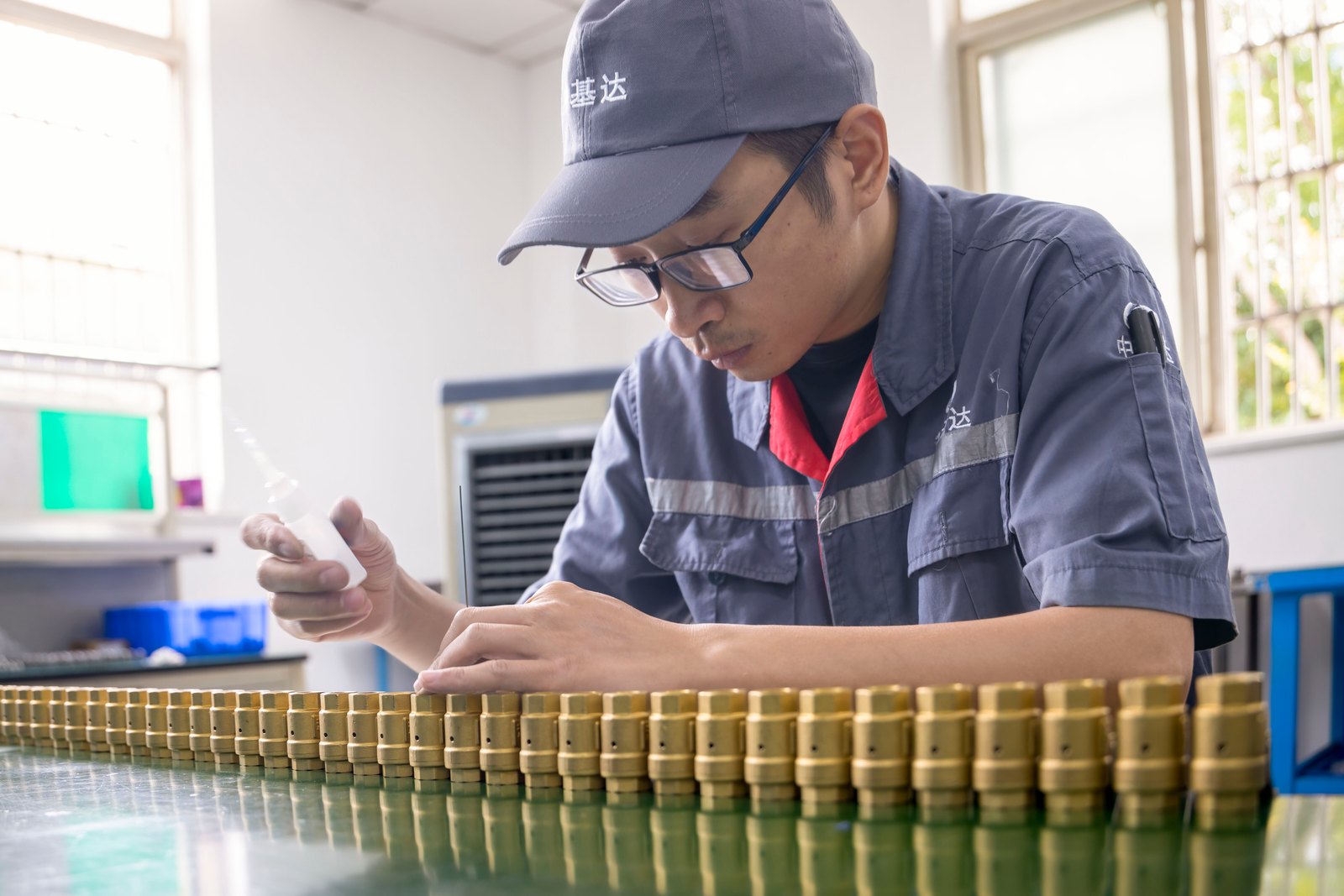 Machined-part inspection in the ZJD factory