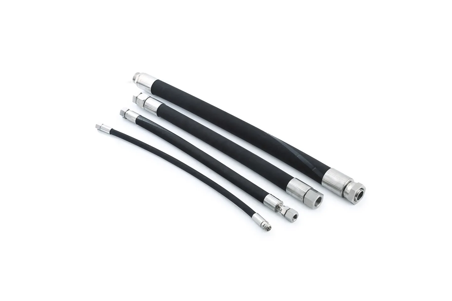 Hydraulic hose assemblies with crimped end fittings made by ZJD