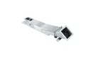 Long fabricated metal duct with a rectangular end interface