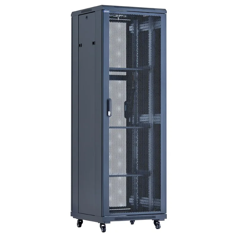 Tall rack cabinet with access doors